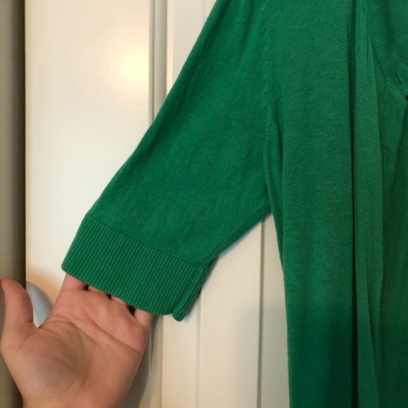 Short sleeve green cardigan - Picture 2 of 2